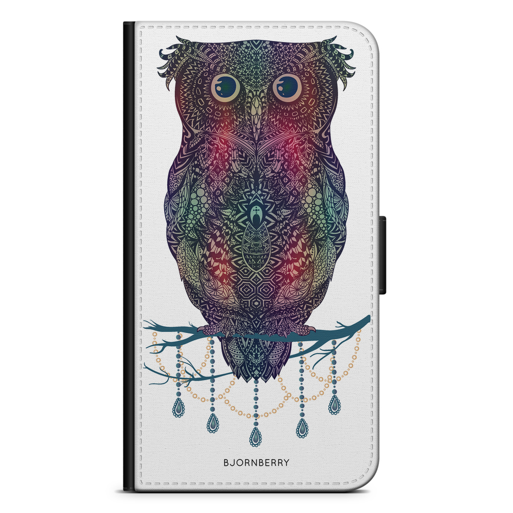 Sony Xperia X Wallet Case - Mandala Owl