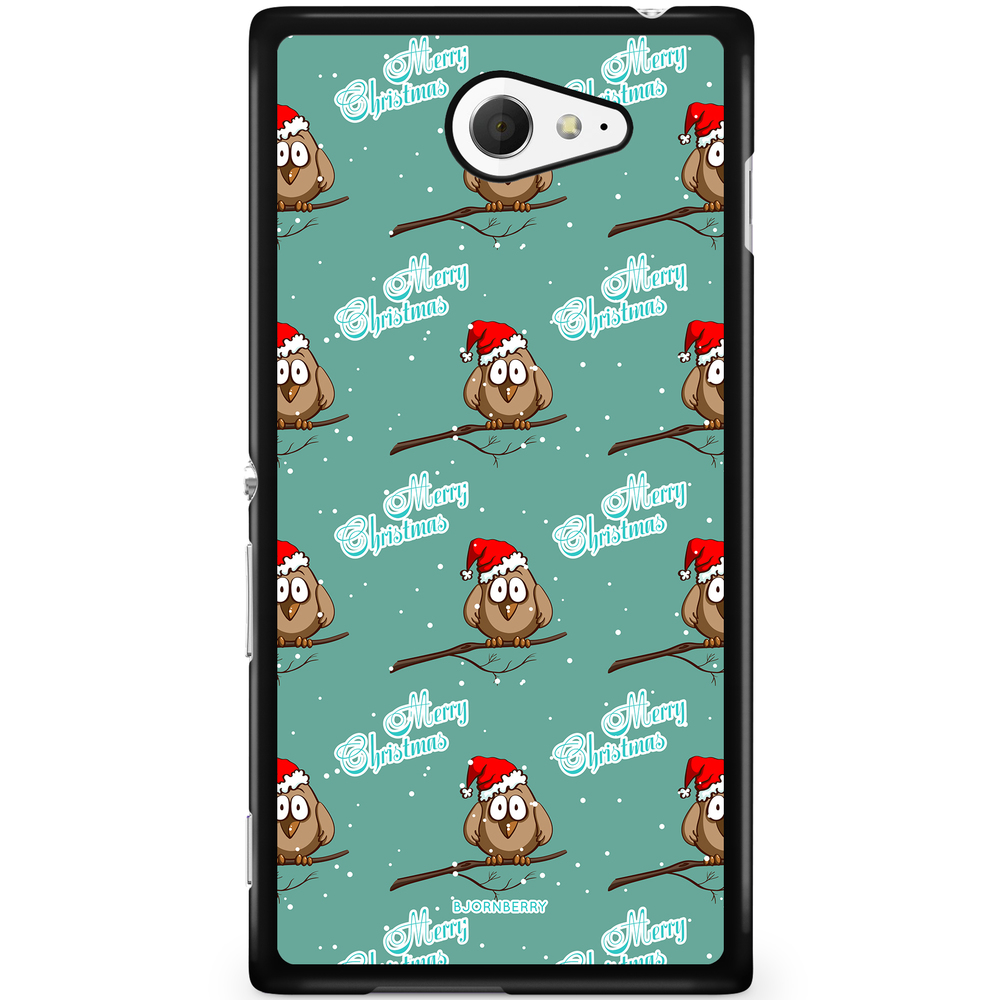 Sony Xperia M2 Aqua Case - Xmas Sparrows