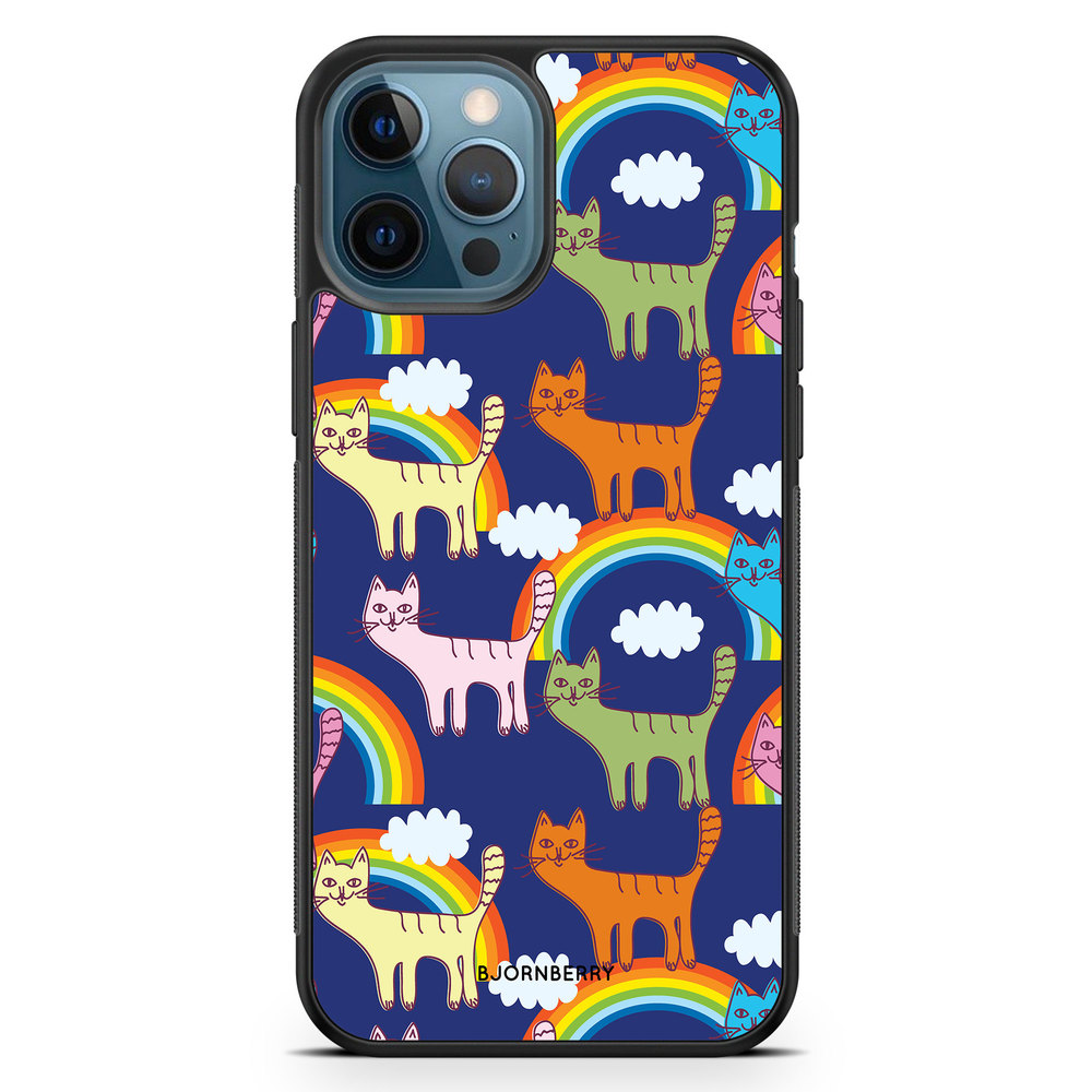 iPhone 12 Pro Case - Cats & Rainbows