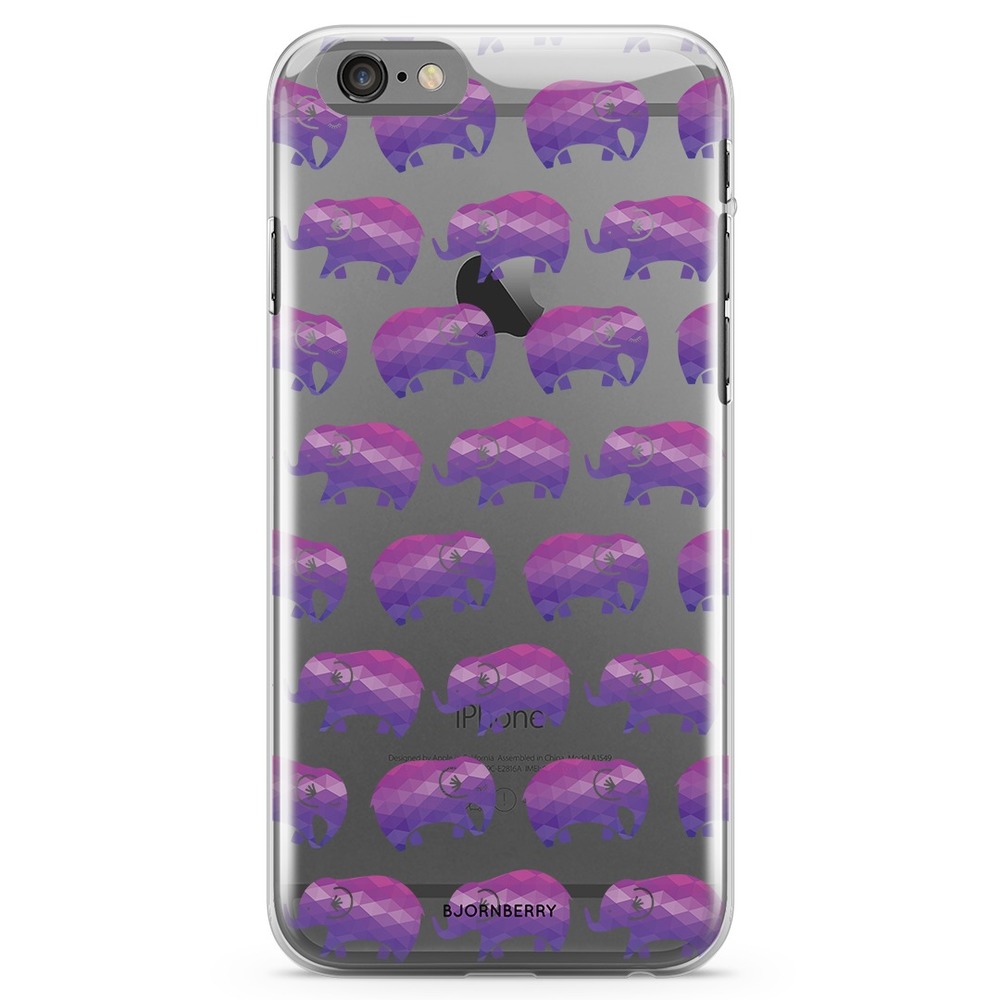 iPhone 6 Plus/6s Plus TPU Case - Purple Elephant