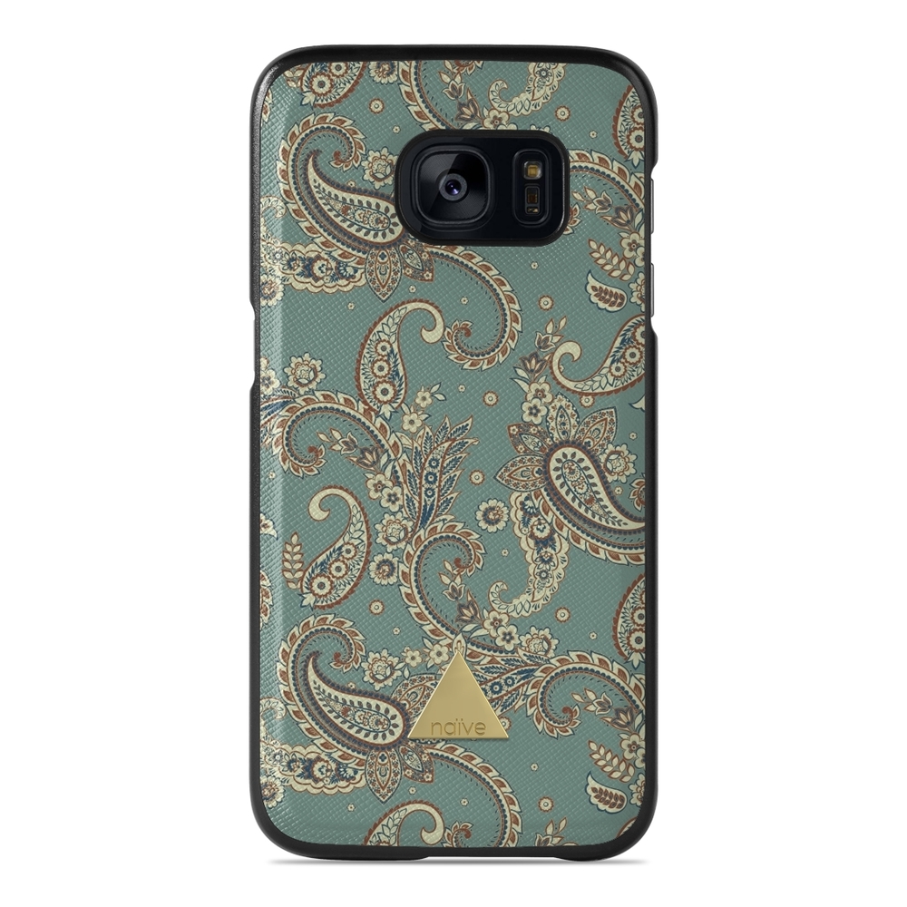 Naive Samsung Galaxy S7 Case - Paisley Green