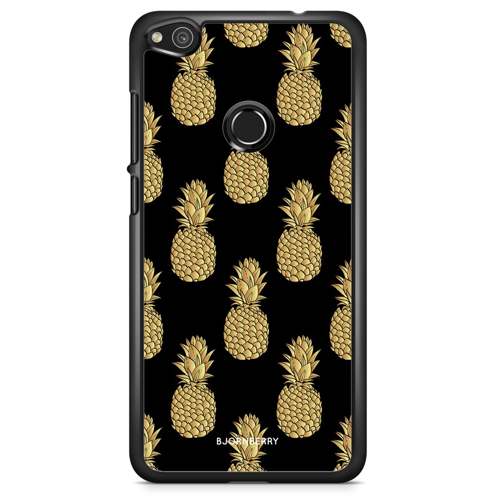 Huawei Honor 8 Lite Case - Gold Pineapples