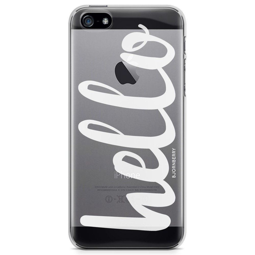 iPhone 5/5S/SE (2016) TPU Case - Hello White