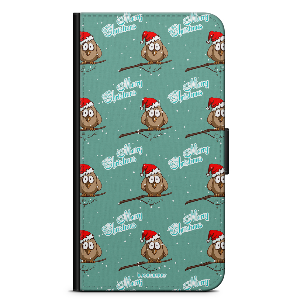 Huawei P10 Lite Wallet Case - Xmas Sparrows