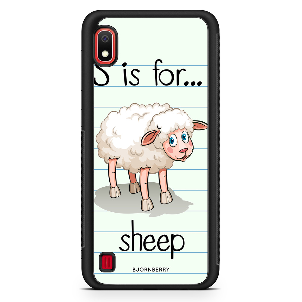 Samsung Galaxy A10 Case - S is for Sheep