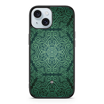 iPhone 15 Case - Green Retro Pattern