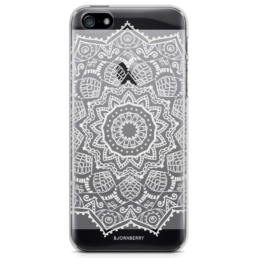 iPhone 5/5S/SE (2016) TPU Case - White Mandala