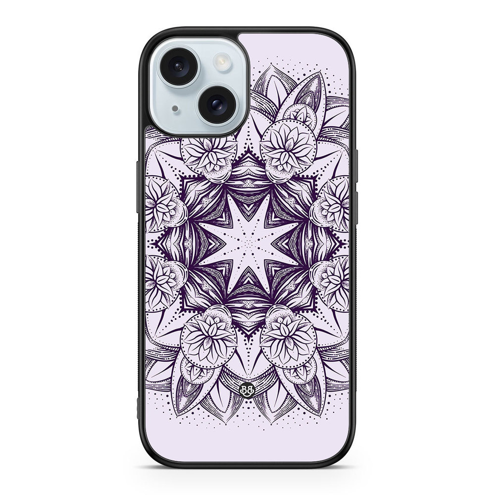 iPhone 15 Case - Purple Mandala