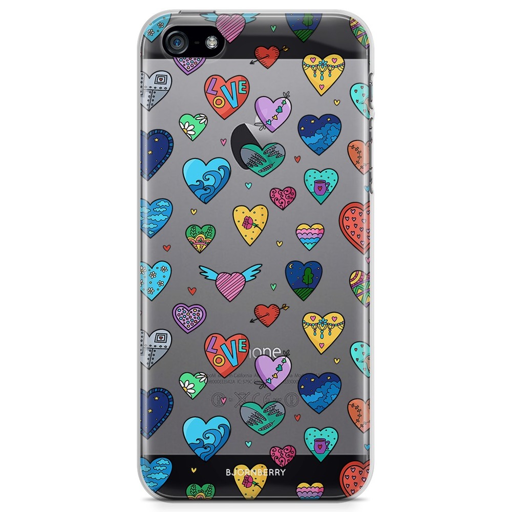 iPhone 5/5S/SE (2016) TPU Case - Hearts