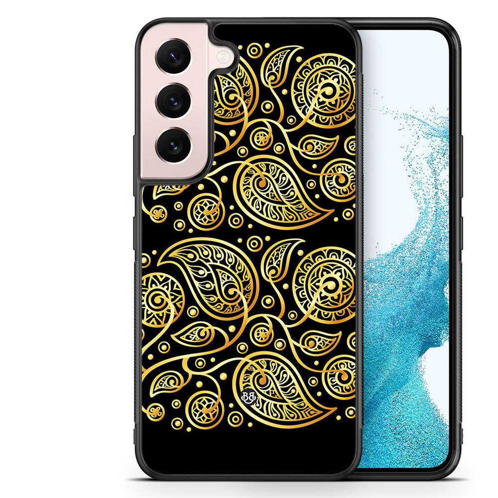 Samsung Galaxy S22 5G Case - Gold Flowers