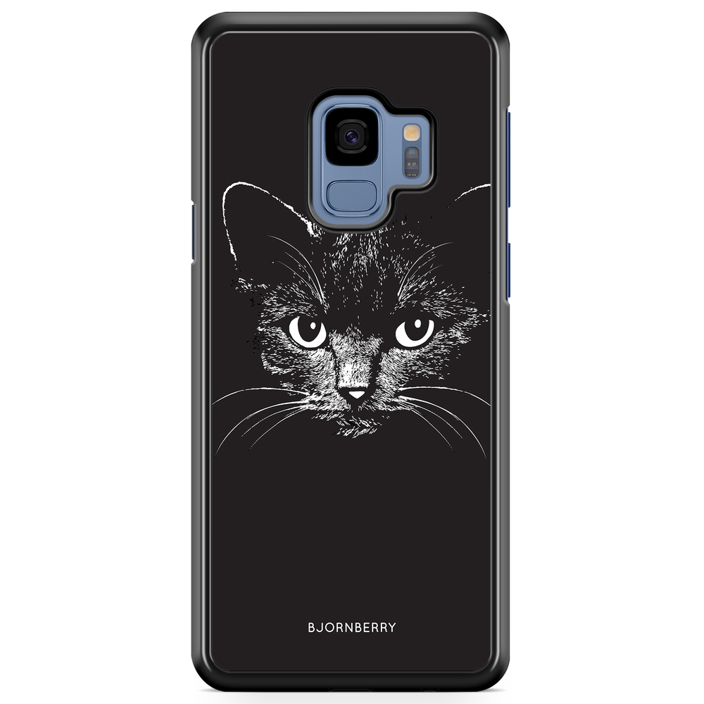 Samsung Galaxy S9 Skal - Svart/Vit Katt