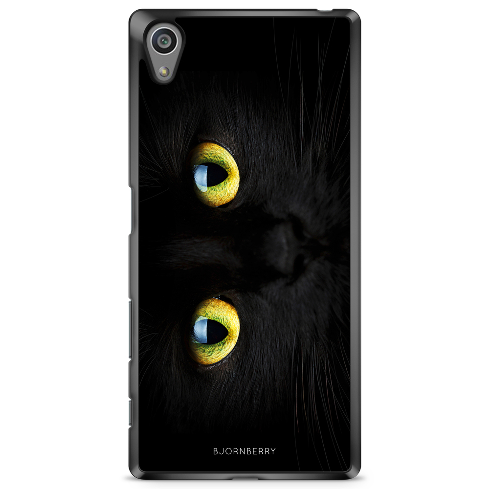 Sony Xperia Z5 Premium Case - Black Cat Close Up