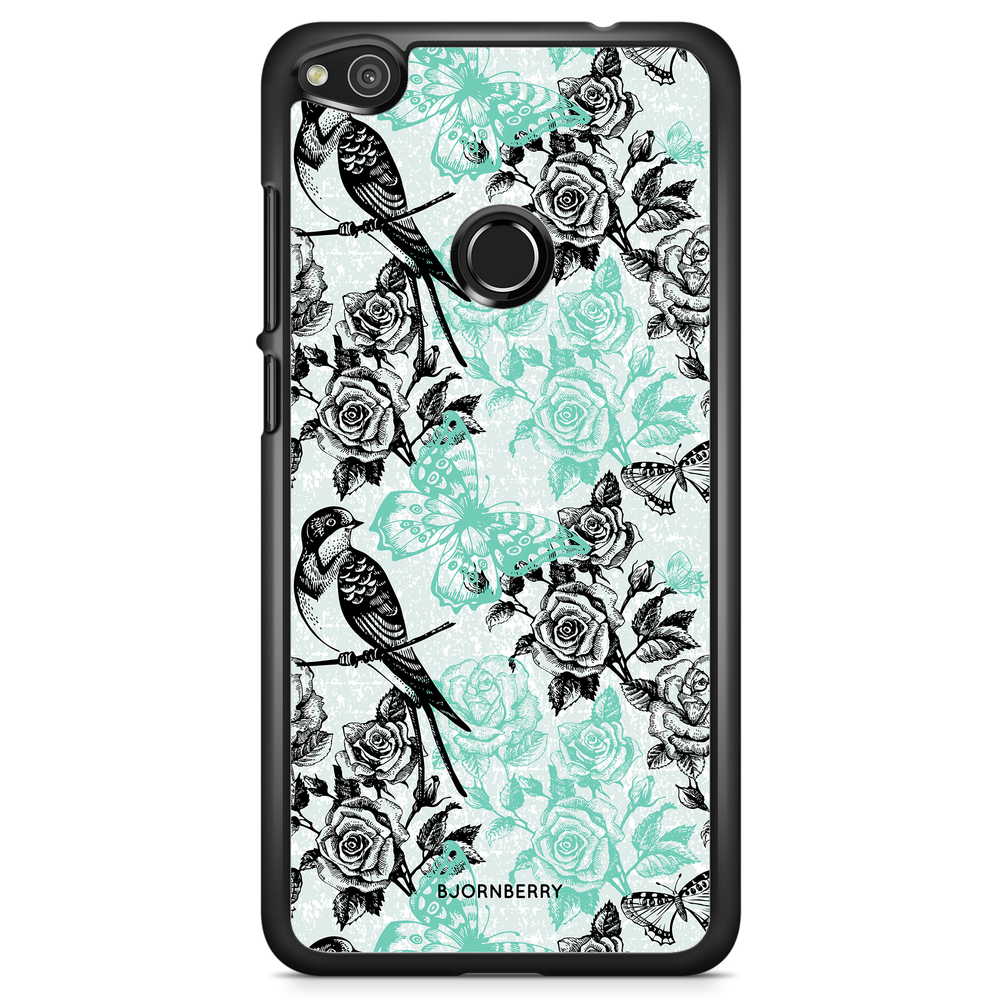 Huawei Honor 8 Lite Case - Birds & Roses