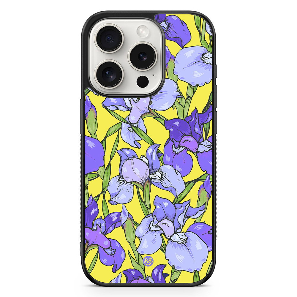 iPhone 15 Pro Case - Iris Flowers