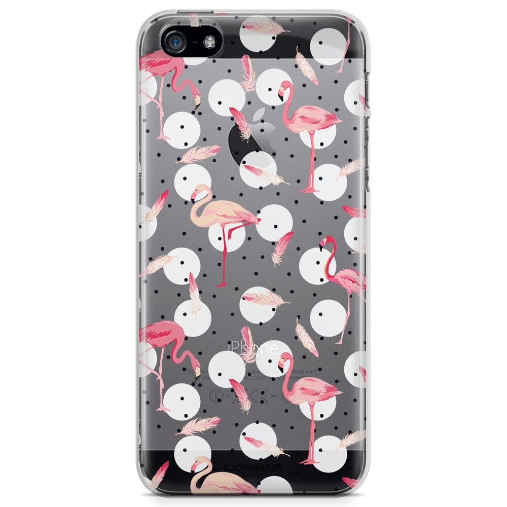 iPhone 5/5S/SE (2016) TPU Case - Flamingos