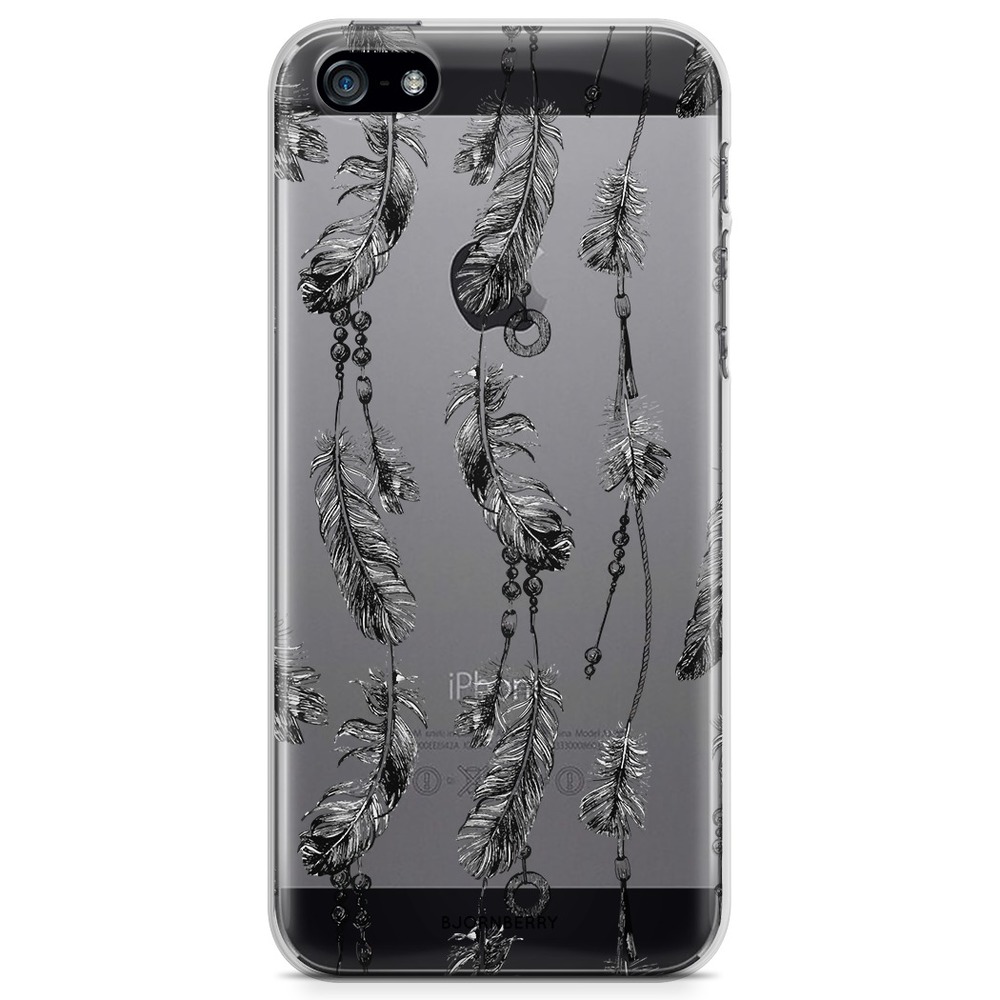 iPhone 5/5S/SE (2016) TPU Case - Feathers