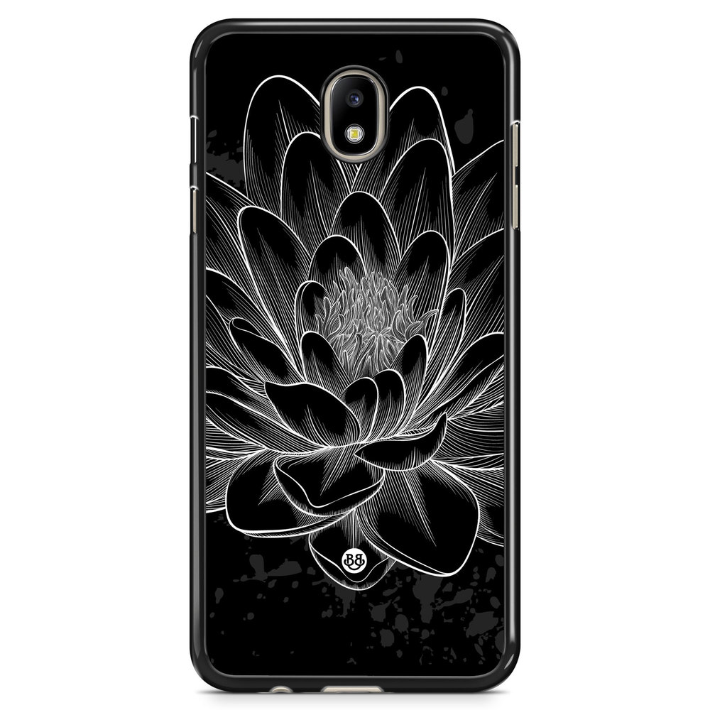 Samsung Galaxy J7 (2017) Case - Black/White Lotus