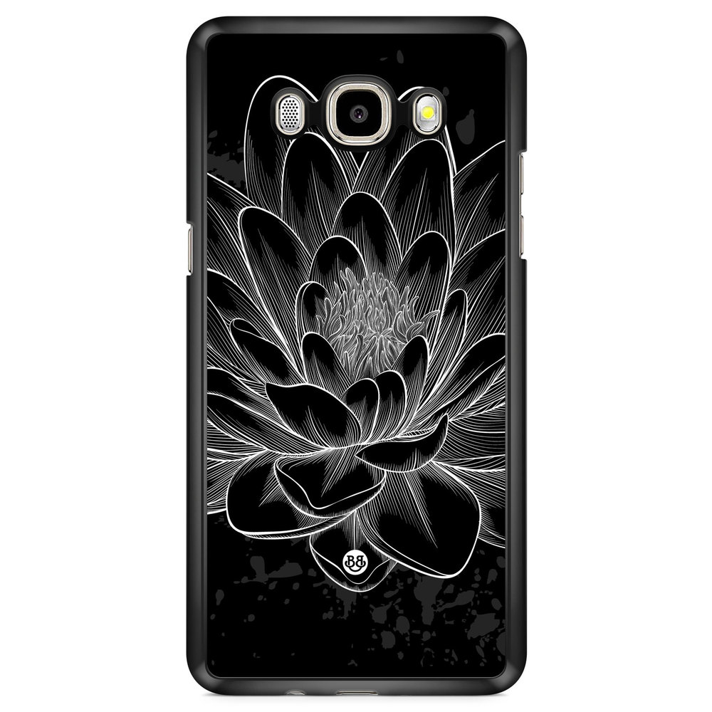 Samsung Galaxy J7 (2016) Case - Black/White Lotus