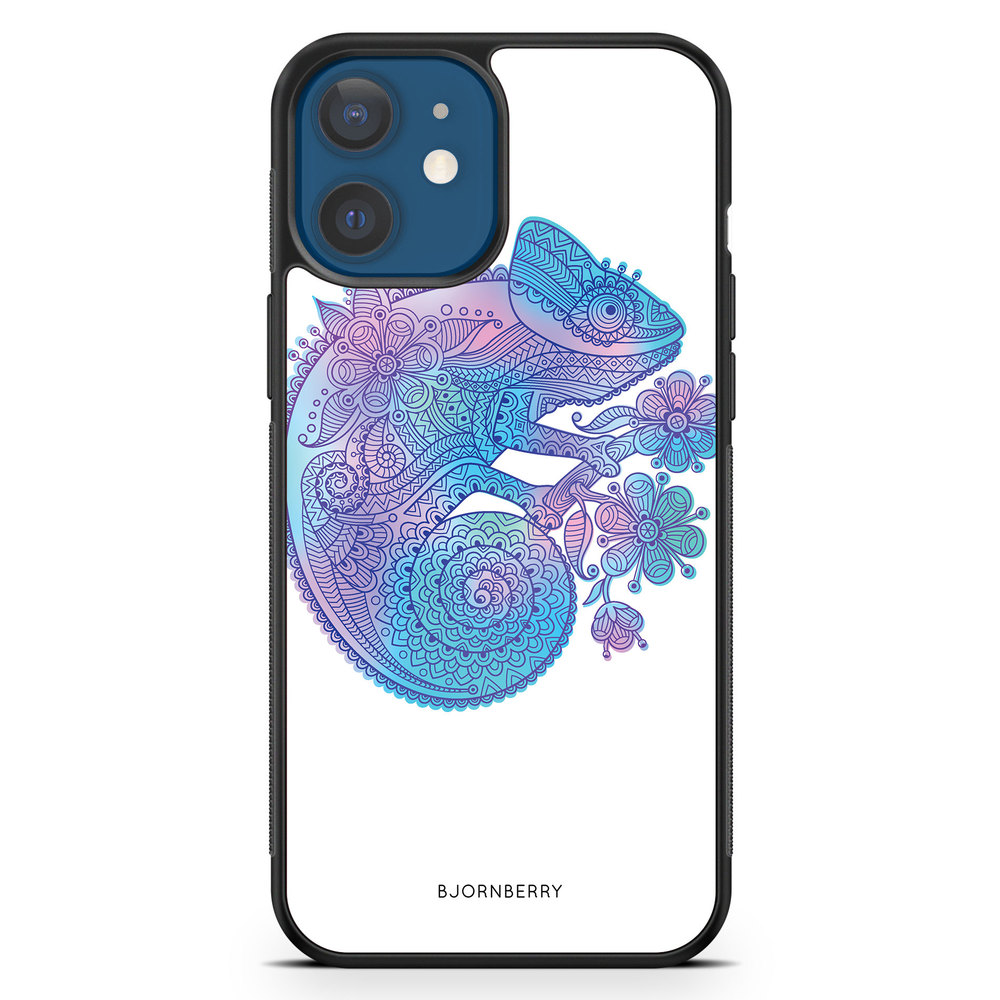 iPhone 12 Case - Mandala Chameleon