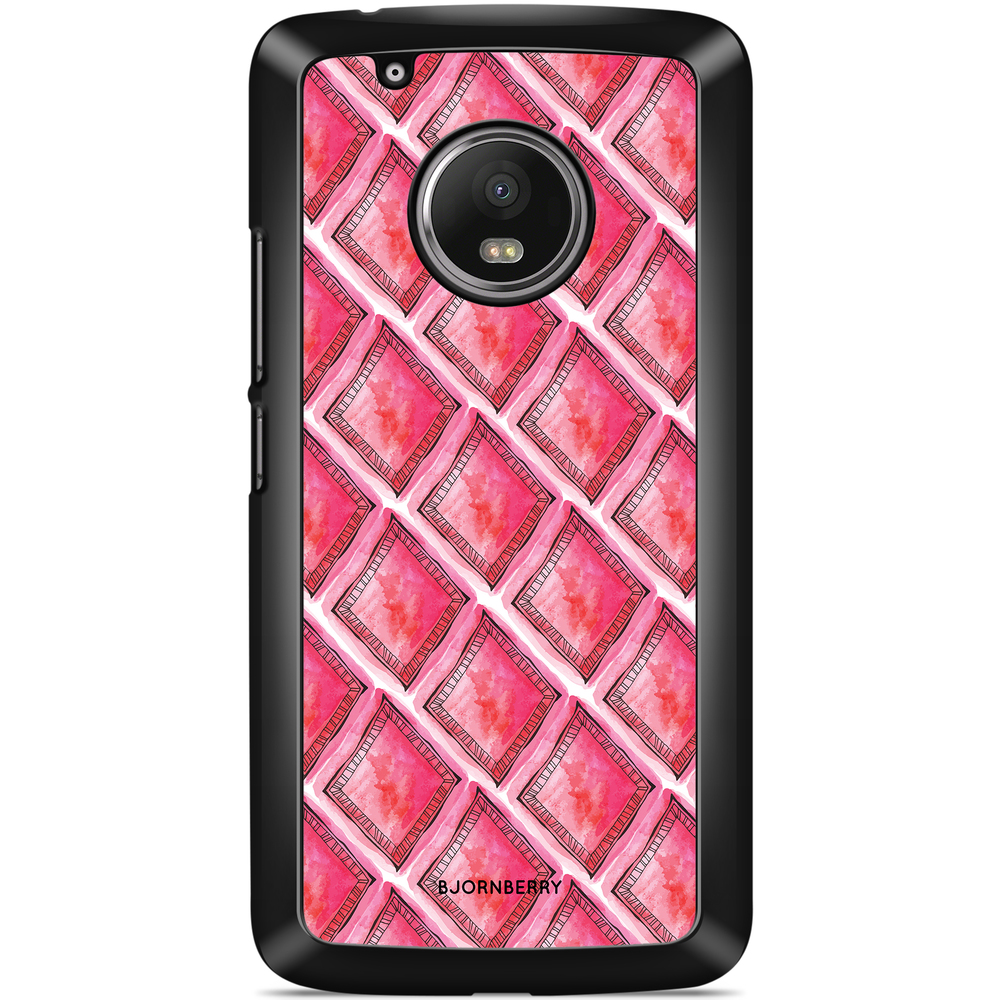 Moto G5 Plus Case - Red Rhombus