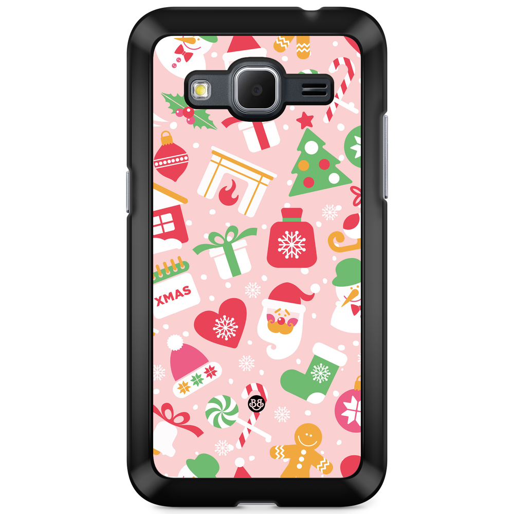 Samsung Galaxy Core Prime Case - Pink Christmas