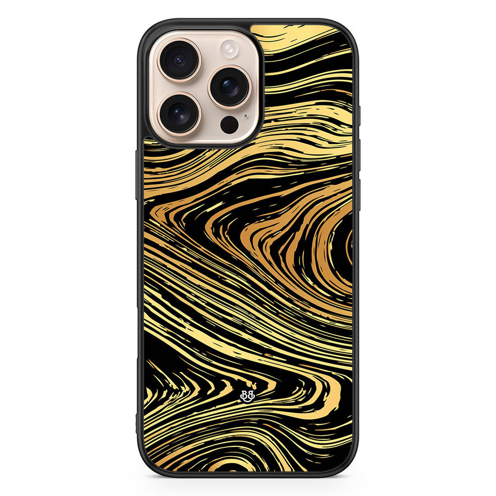 iPhone 16 Pro Max Case - Gold Marble