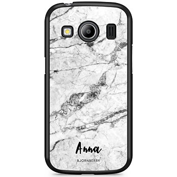 Samsung Galaxy Ace 4 Skal Custom - Vit Marmor Namn
