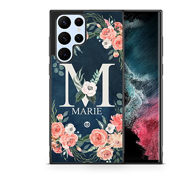 Samsung Galaxy S22 Ultra 5G Custom Skal - Monogram Namn