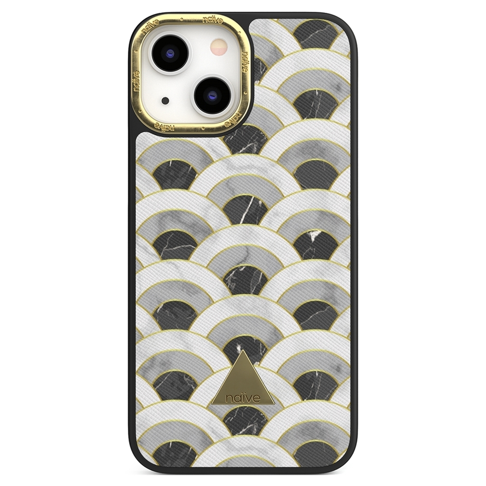 Naive iPhone 13 Mini Case - Marble Wave