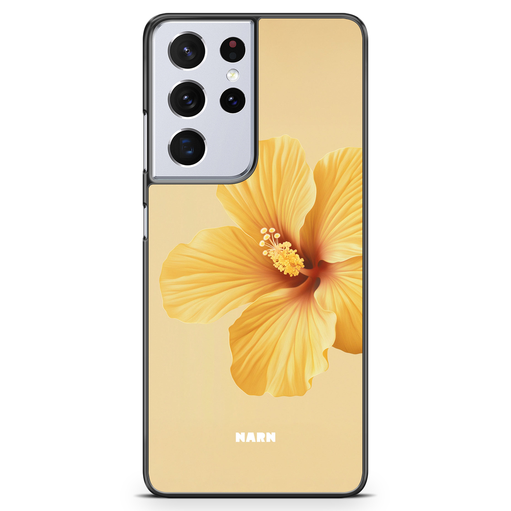 Samsung Galaxy S21 Ultra Case - Hibiscus Era - Lemon