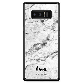 Samsung Galaxy Note 8 Case Custom - White Marble Name