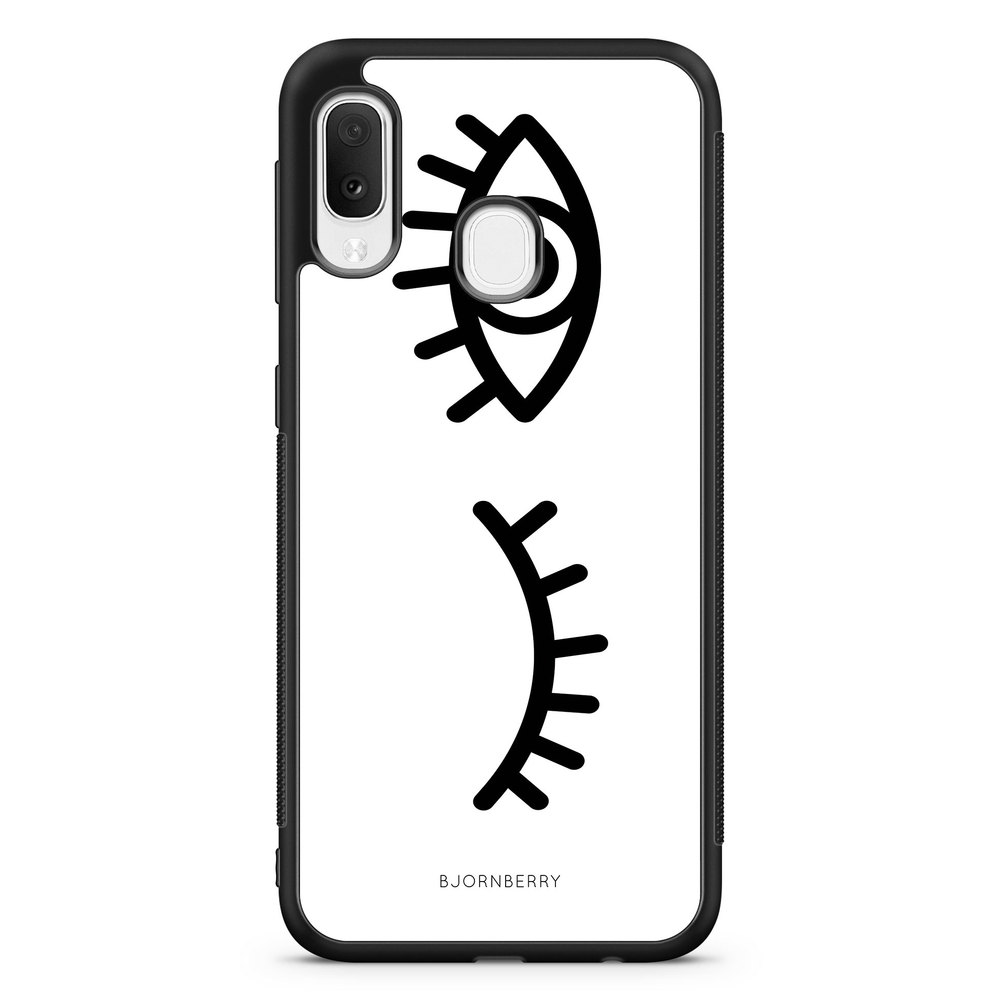 Samsung Galaxy A20e Case - Black Eyes