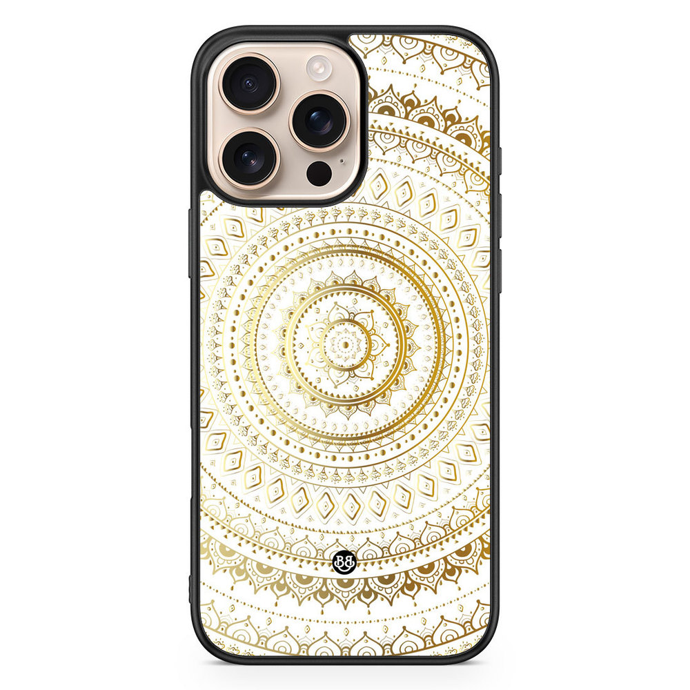 iPhone 16 Pro Max Case - Gold Mandala