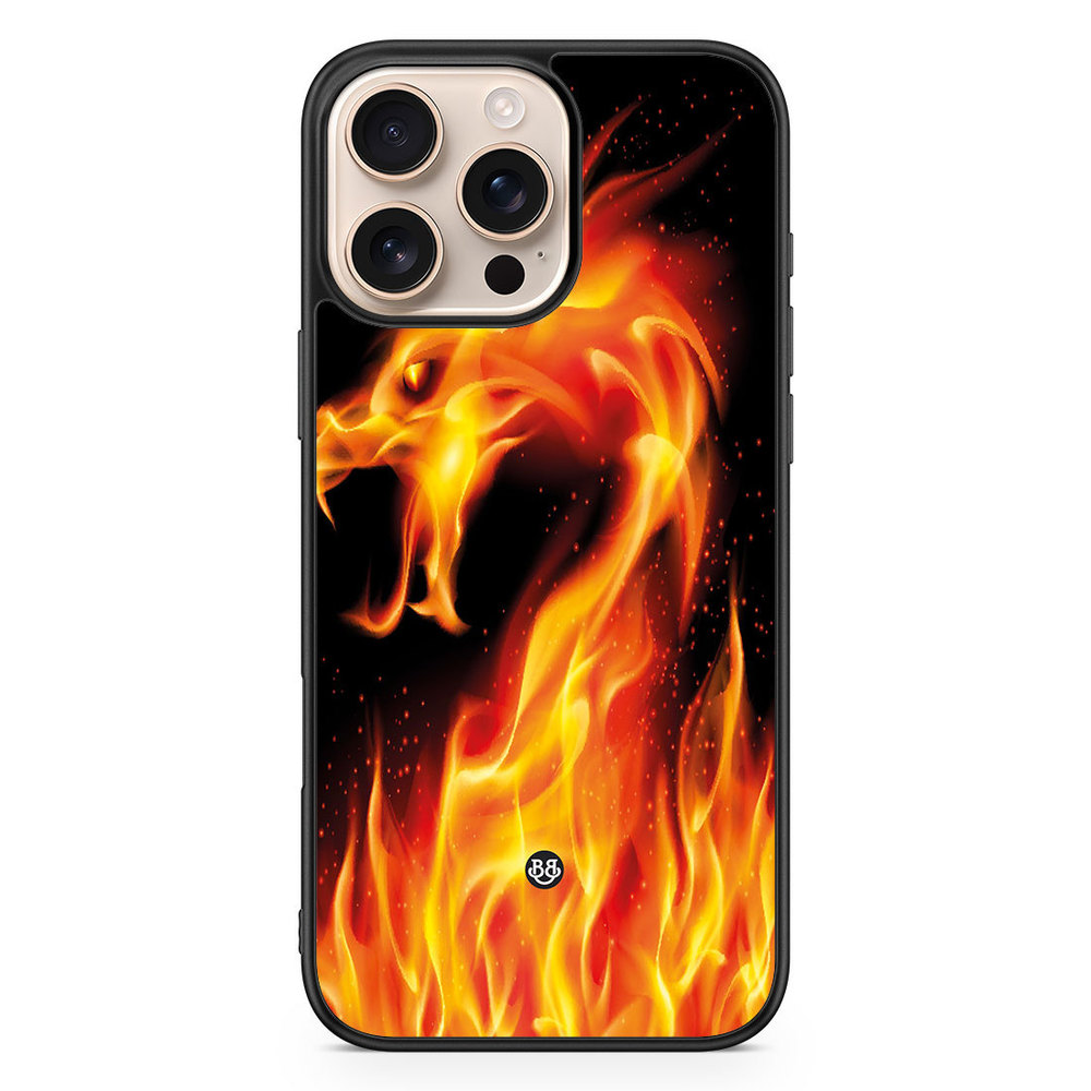 iPhone 16 Pro Max Skal - Flames Dragon