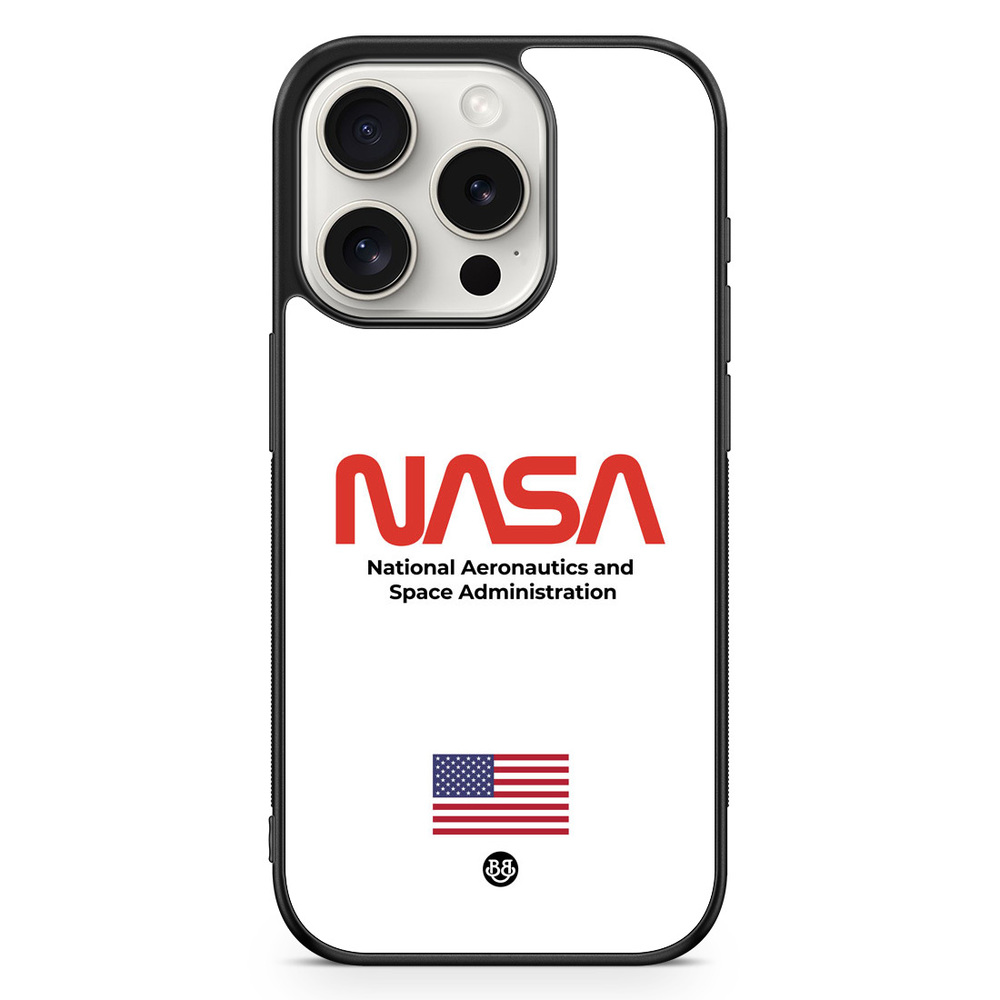 iPhone 15 Pro Case - NASA Worm White
