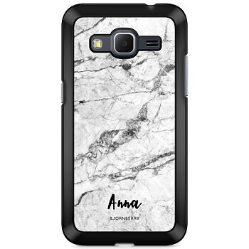 Samsung Galaxy Core Prime Skal Custom - Vit Marmor Namn