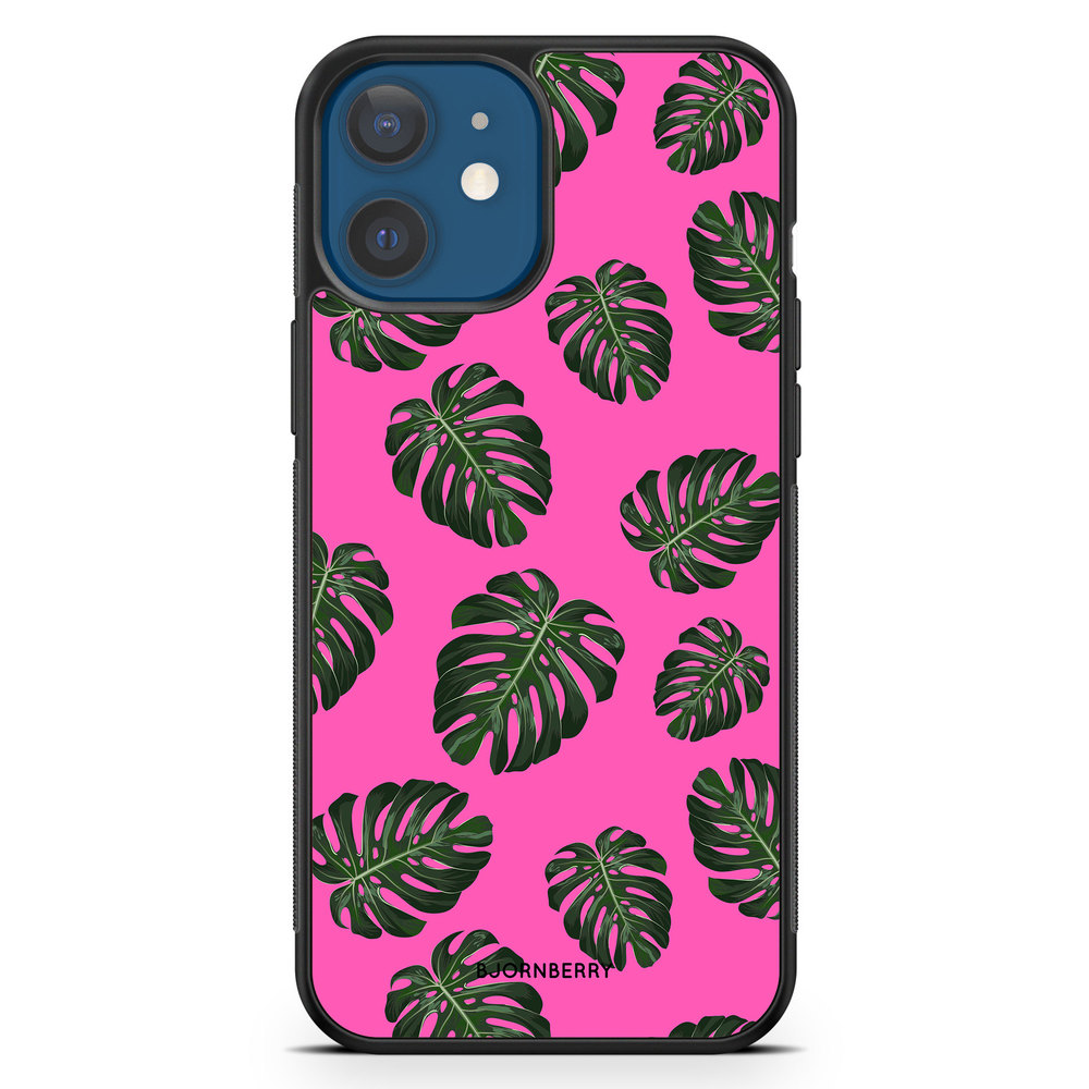 iPhone 12 Case - Monstera Pink