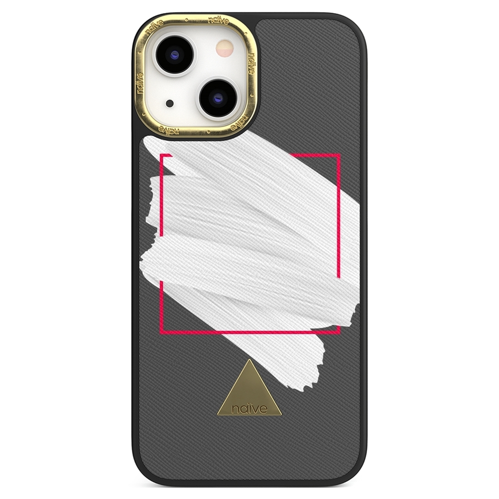 Naive iPhone 13 Mini Case - White Brush