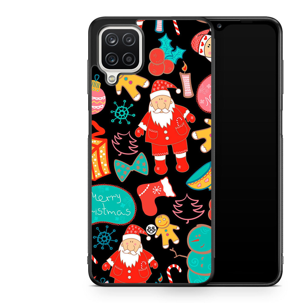 Samsung Galaxy A12 Case - Christmas Pattern