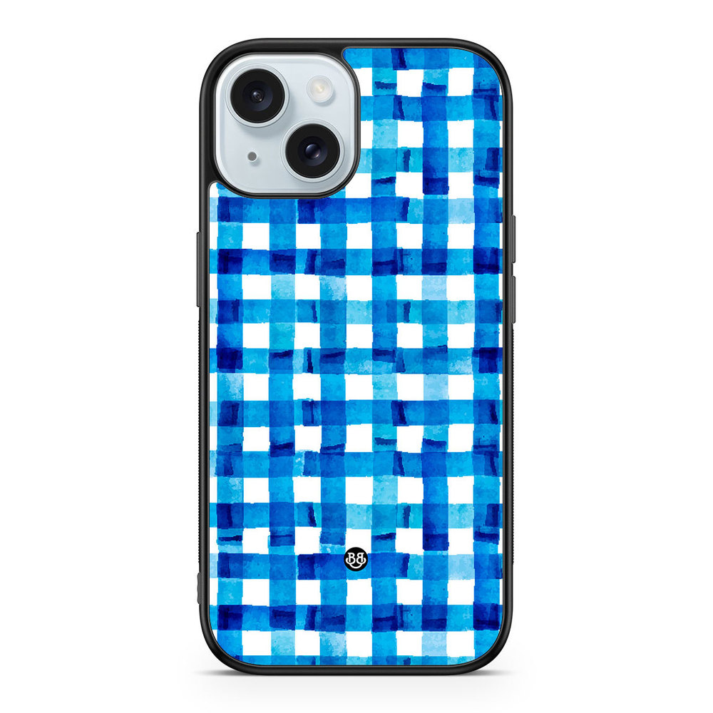 iPhone 15 Case - Blue Stripes