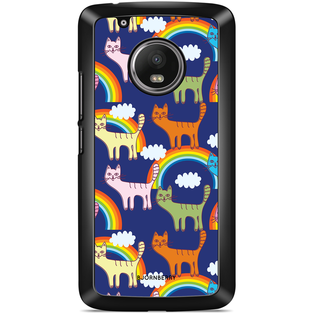Moto G5 Plus Case - Cats & Rainbows