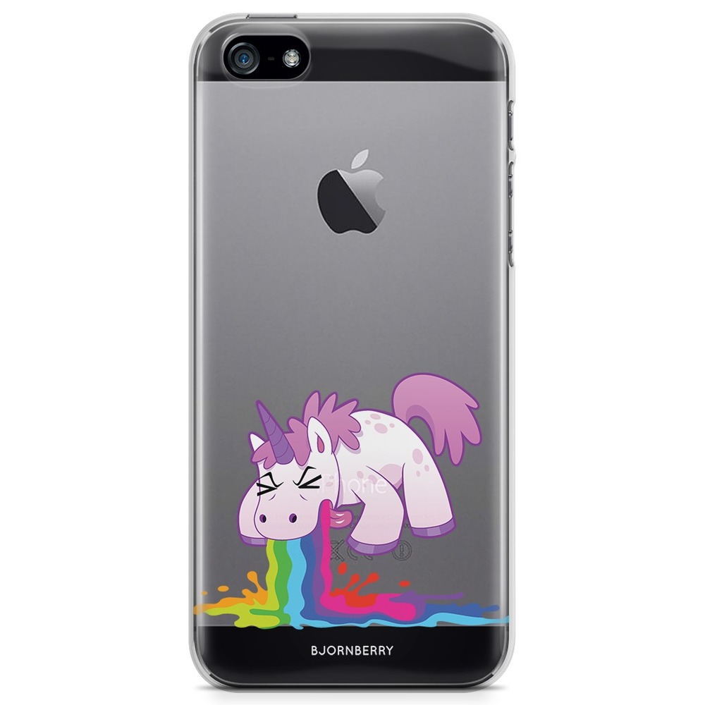 iPhone 5/5S/SE (2016) TPU Case - Puking Unicorn