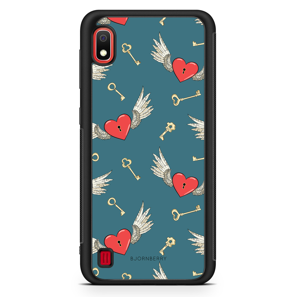 Samsung Galaxy A10 Case - Hearts 'n Wings