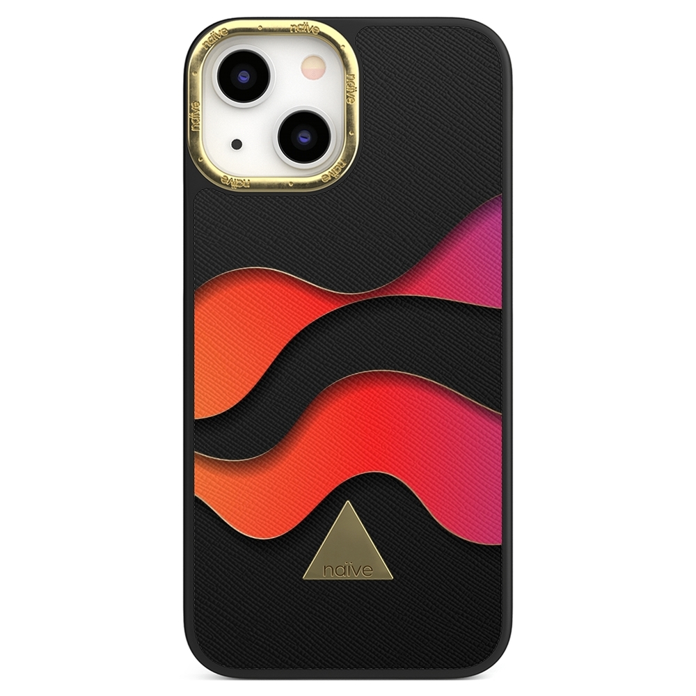 Naive iPhone 13 Mini Case - Neon Waves