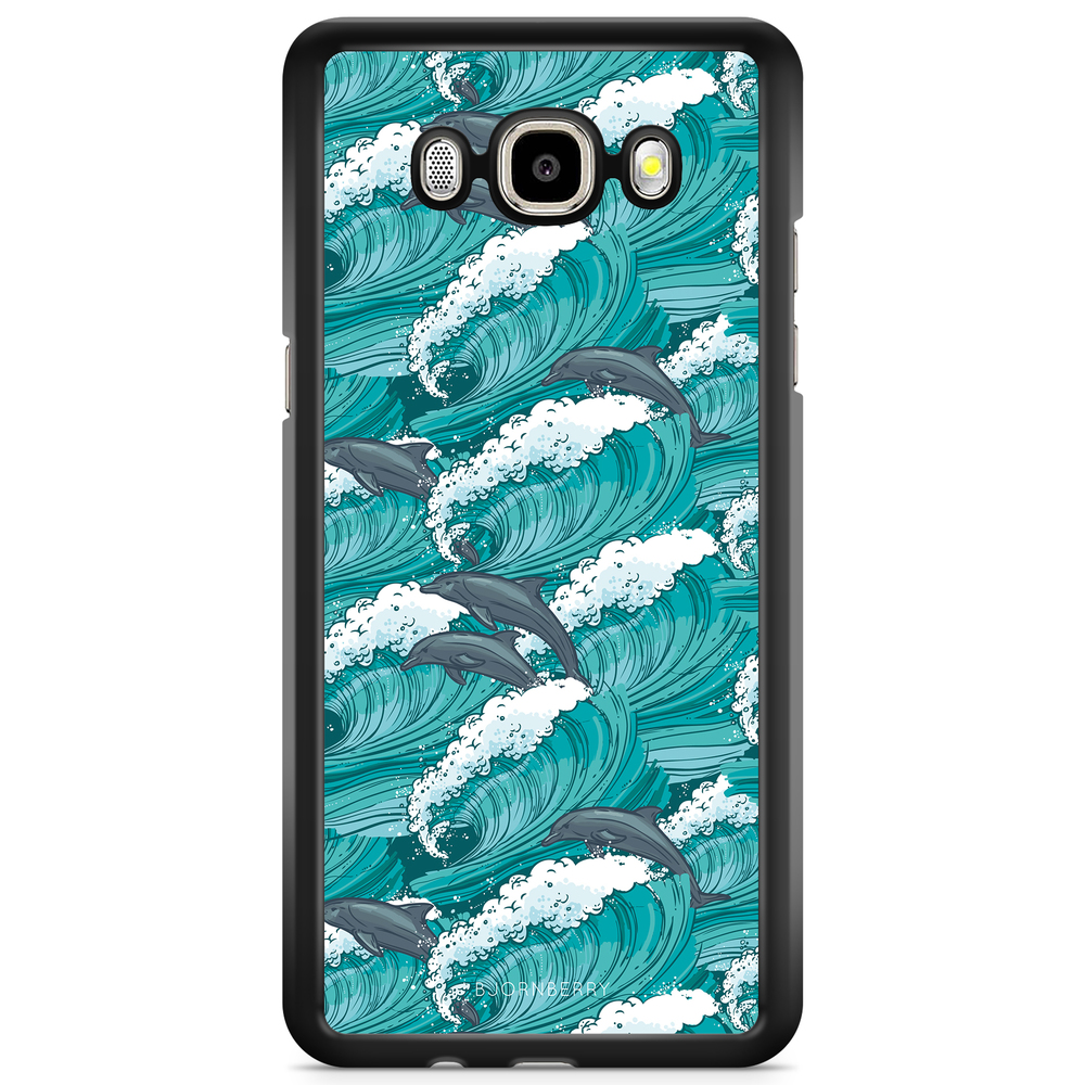 Samsung Galaxy J3 (2016) Case - Waves And Dolphins