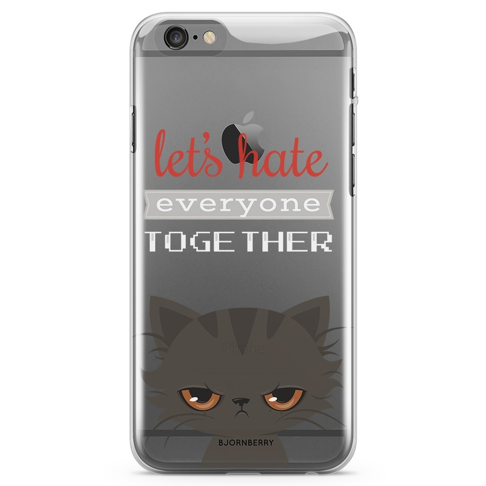 iPhone 6 Plus/6s Plus TPU Case - Angry Cat