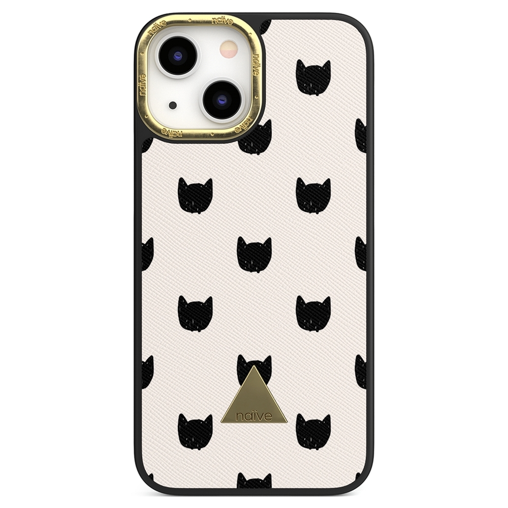 Naive iPhone 13 Mini Case - Cat Faces