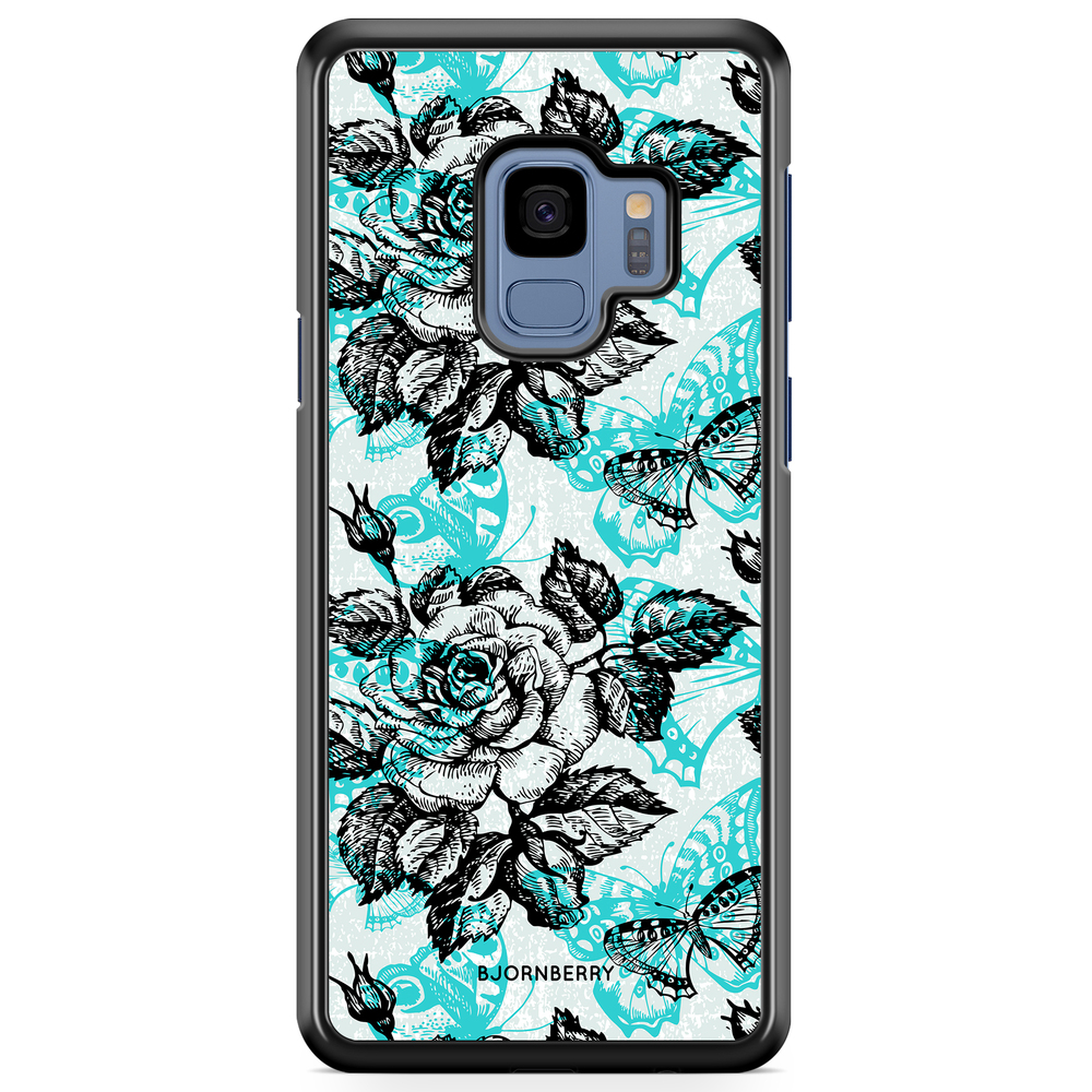 Samsung Galaxy S9 Case - Roses & Butterflies