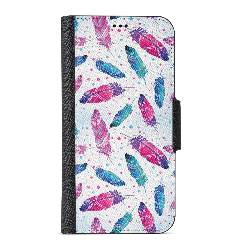 Naive Samsung Galaxy S7 Wallet Case- Feathers