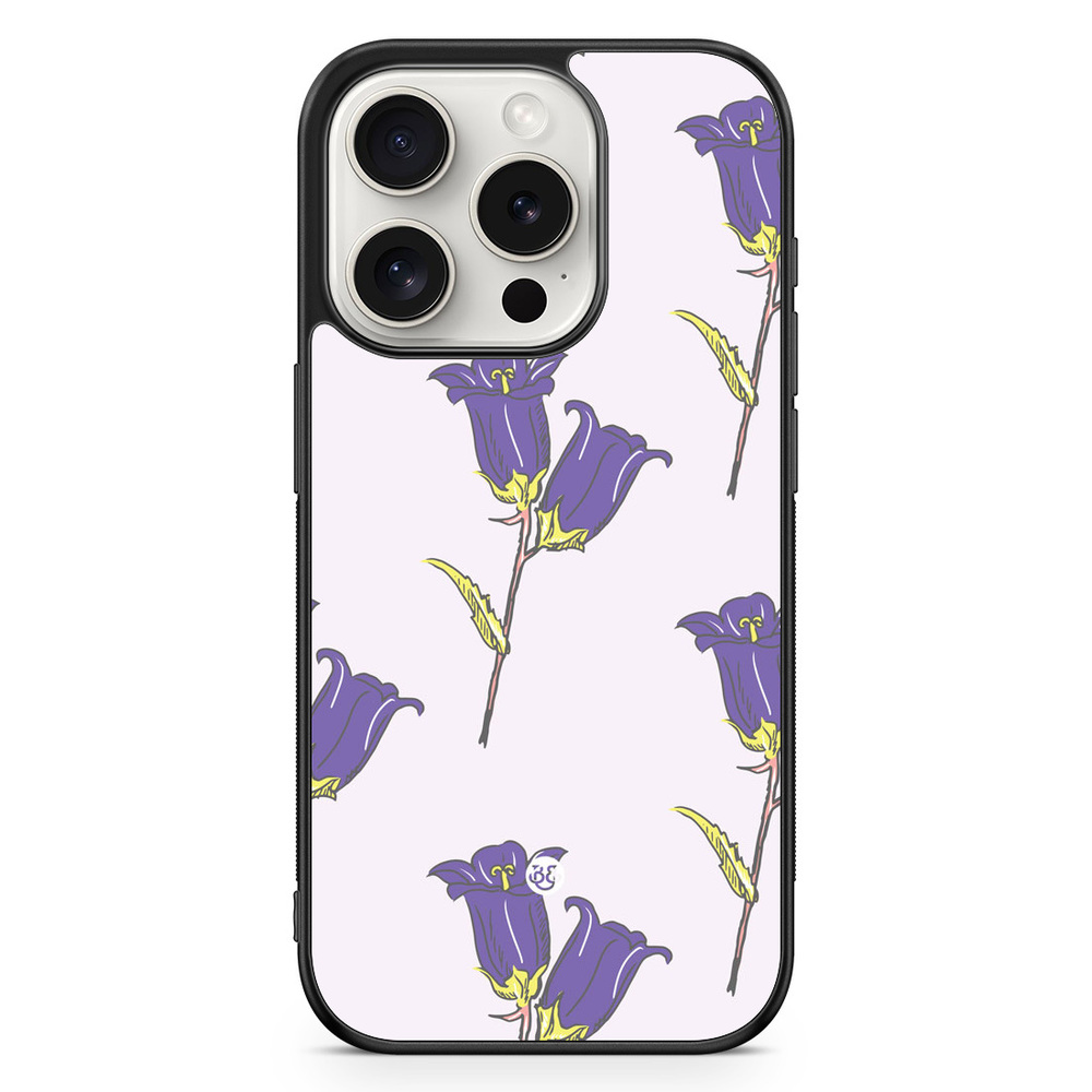 iPhone 15 Pro Case - Wild Purple Flowers